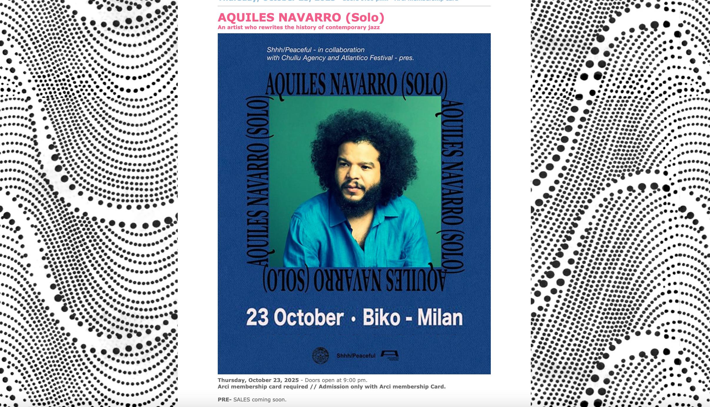 Shows — AQUILES NAVARRO